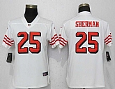 Women Nike 49ers 25 Richard Sherman White Color Rush Vapor Untouchable Limited Jersey,baseball caps,new era cap wholesale,wholesale hats